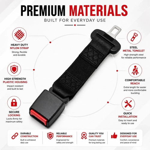 2pc universal car - seat, belt