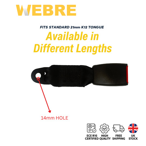 Webbed seat belt buckle - seat,